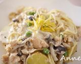 新じゃが＆鮭の柚子入り豆乳クリームパスタ作り方7写真