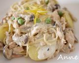 新じゃが＆鮭の柚子入り豆乳クリームパスタ作り方8写真