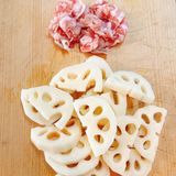 ご飯がすすむ！れんこんと豚肉の甘辛炒め作り方1写真