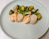 オマール海老のソースでホタテとエビと野菜作り方7写真
