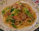 ♡ 春キャベツとホタテの和風パスタ ♡作り方9写真