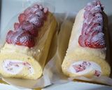 絶品！超ふわんふわん♬苺のロールケーキ作り方19写真