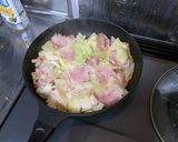 春キャベツとベーコンのフライパン蒸し作り方2写真