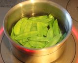 パパッと絹さやのマヨチーズ炒め♪作り方1写真