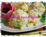 枝豆入りモチモチ蒸しエビ団子作り方7写真