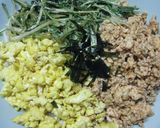 フライパン1つでピリ辛三色丼作り方5写真