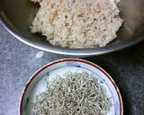 炊飯器で、じゃこ入り玄米おにぎり作り方2写真