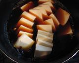玉ねぎ煮豚と煮汁の豆腐スープ作り方5写真