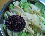 春きゃべつとたけのこのゆかり和え作り方3写真