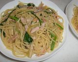 ベーコンとほうれんそうのパスタ作り方6写真