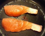 簡単！鮭のネギみそ焼き作り方2写真