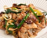 豚肉とネギとニラのにんにく甘味噌炒め作り方4写真
