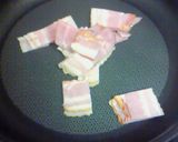豆苗、ベーコン、しめじの炒め物作り方5写真