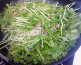 豆苗、ベーコン、しめじの炒め物作り方7写真