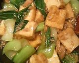 チンゲン菜と厚揚げの炒め物作り方5写真