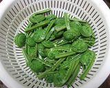 山菜美味しい！こごみの胡麻油醤油和え作り方1写真