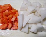 優しい味☆大根とにんじんのみそ煮作り方1写真