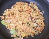 簡単ランチ!豆腐皮でお好み焼き作り方6写真