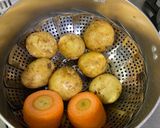 蒸し器を使った野菜のポテトサラダ作り方1写真