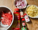 焼き肉丼作り方1写真