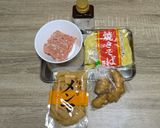 幸タレで至高の豚挽肉あんかけ焼きそば作り方1写真