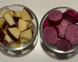 甘くない「さつま芋＆りんご煮」作り方1写真