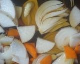 根菜と厚揚げの煮物作り方2写真