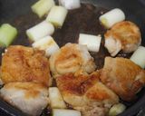 鶏肉とねぎの照焼き作り方3写真