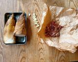 (10分できる)筍とベーコンの炒め物作り方1写真