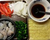 エビたっぷり！大根葉の上海風焼きそば作り方1写真