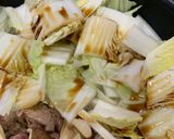 すき焼き風（豚肉、うどん入り）作り方5写真