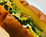 コッペパンサンド●豆苗＆ポテトサンド作り方2写真