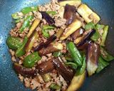 今日の夕飯簡単なすピーマン挽肉韓国炒節約作り方7写真