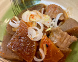 煮込むだけ簡単♪砂肝の赤みそ煮作り方4写真