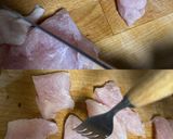 簡単！鶏むね肉のガーリックケチャップ炒め作り方1写真