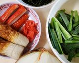 韓国のりと紅しょうが入りかき揚げ作り方1写真