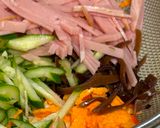 葛きりで中華サラダ風冷麺作り方6写真