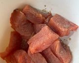 鮭のザンギ（唐揚げ）作り方1写真