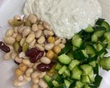 栄養補給!きゅうりと豆のヨーグルトサラダ作り方3写真