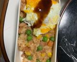 全てレンジ洋風味噌親子丼味オムライス弁当作り方13写真