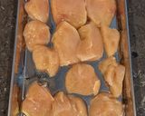 鶏むね肉とセロリの香ばしごまガーリック作り方1写真