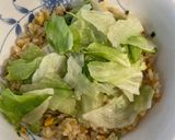 冷凍チャーハン⭐︎レタスと日本酒で格上げ作り方4写真