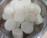 *山芋とベーコンのバター醤油炒め*作り方1写真