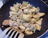 筍とやわらか鶏もも肉のピリ辛炒め～♪作り方4写真