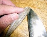 シロギスの糸造りの梅昆布和え作り方7写真