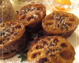 絶対美味しい!!れんこんの挟み照り焼き♪作り方9写真