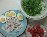 トマトダレの蒸し鶏冷しラーメン作り方5写真