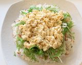 豚バラとふわとろ卵のチラシ寿司作り方5写真