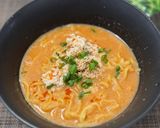 レンジで！マルちゃん正麺味噌の豆乳担々麺作り方5写真