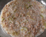 簡単☆長芋と挽肉の中華風レンジ蒸し作り方3写真